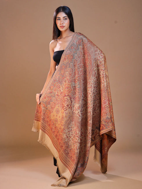 Women's Jamawar Wool Shawl